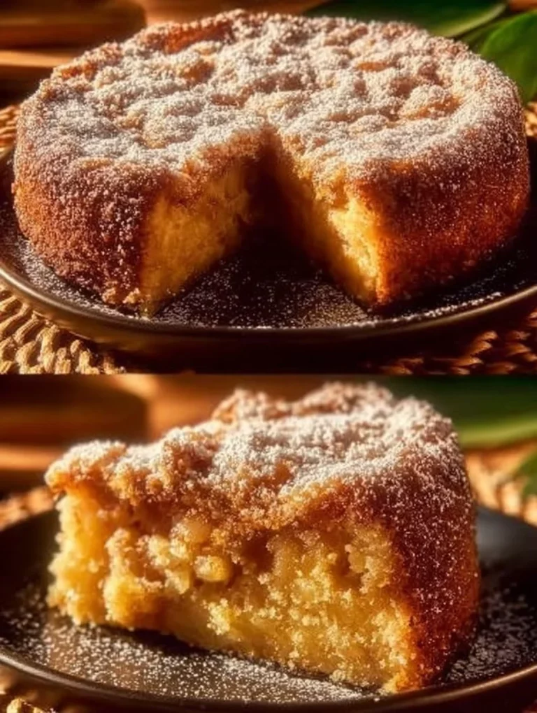 Fetta di Torta di Mele Araba su un piatto bianco