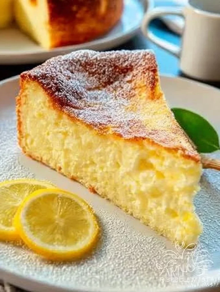 Torta di Ricotta e Limone, un dessert italiano fresco e cremoso.