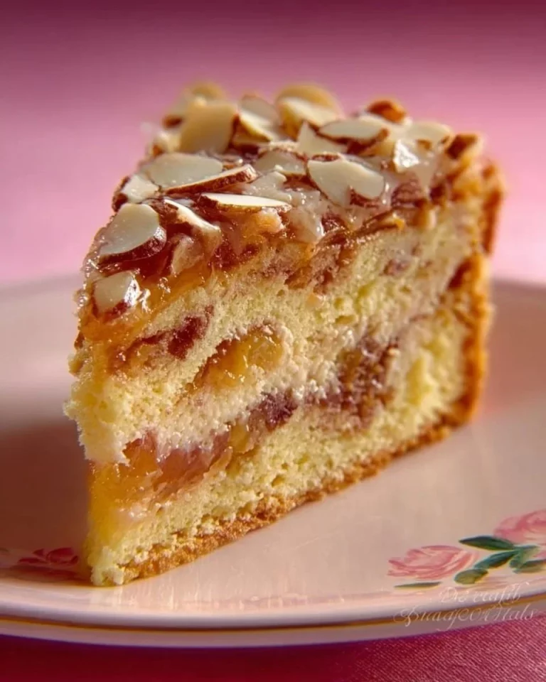 Torta Parigina dolce tradizionale con crema e pasta sfoglia