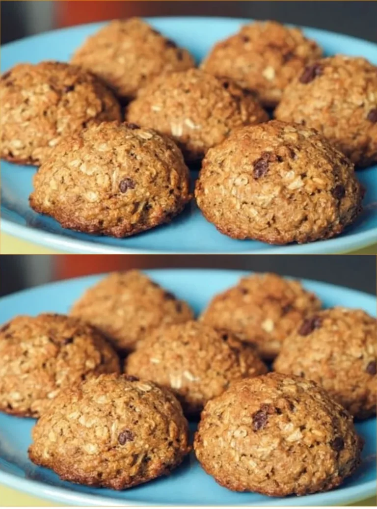 Biscotti alla banana freschi e gustosi, perfetti per un dolce momento di pausa.