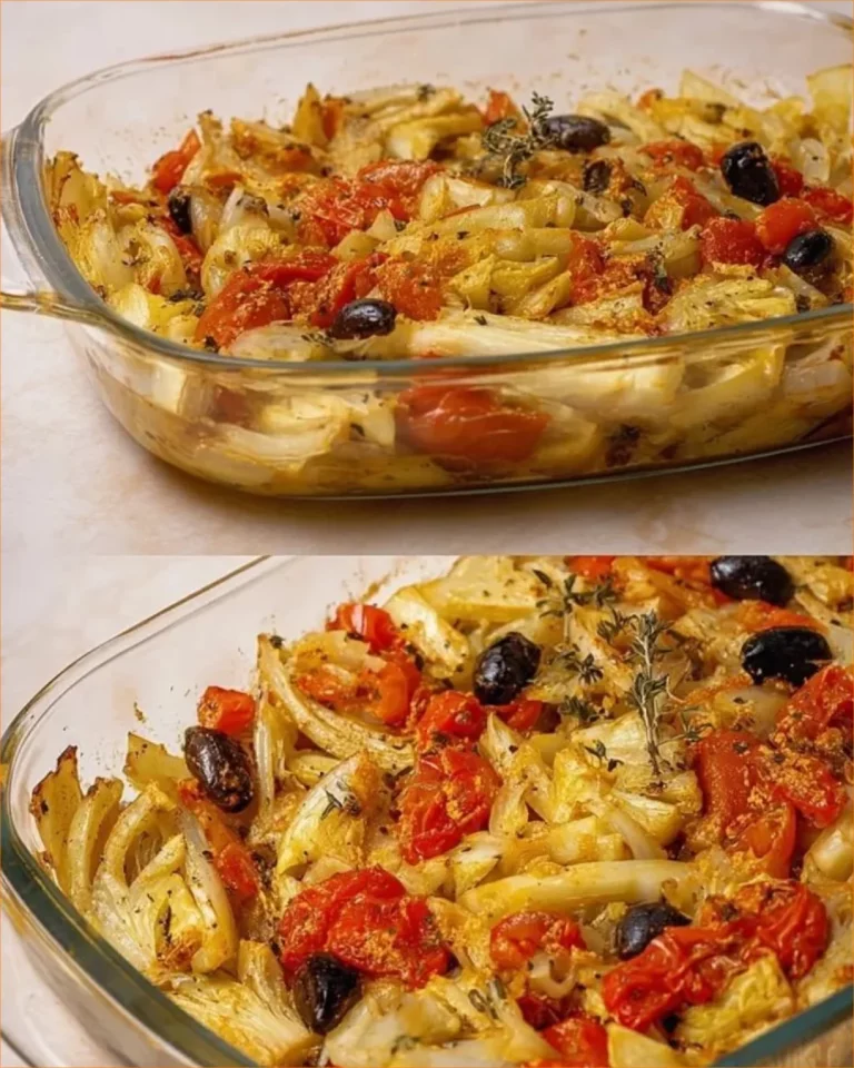 Gratin di Finocchi al Forno con Pomodorini e Olive, un piatto gustoso e colorato