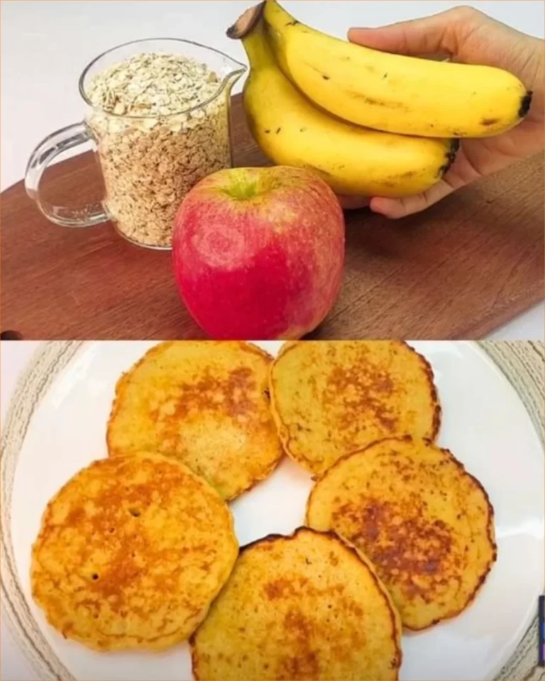 Torta di banana e avena appena sfornata per la colazione