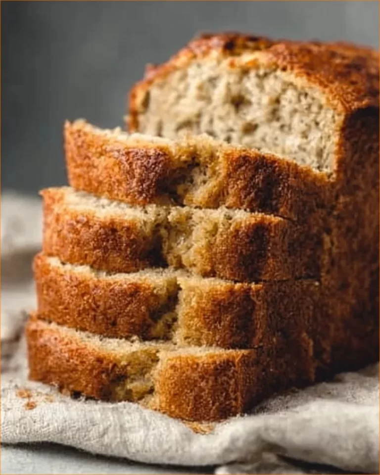 Pan di banana con farina di mandorle pronto per essere servito