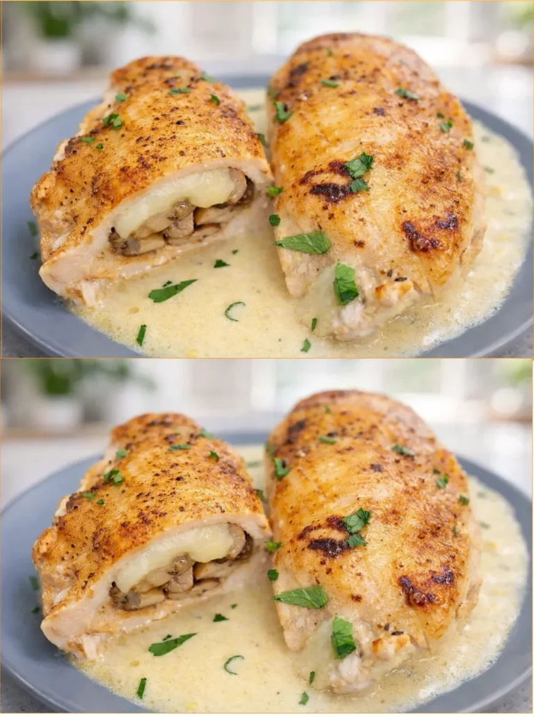 Petti di pollo ripieni di mozzarella cotti in un'unica padella