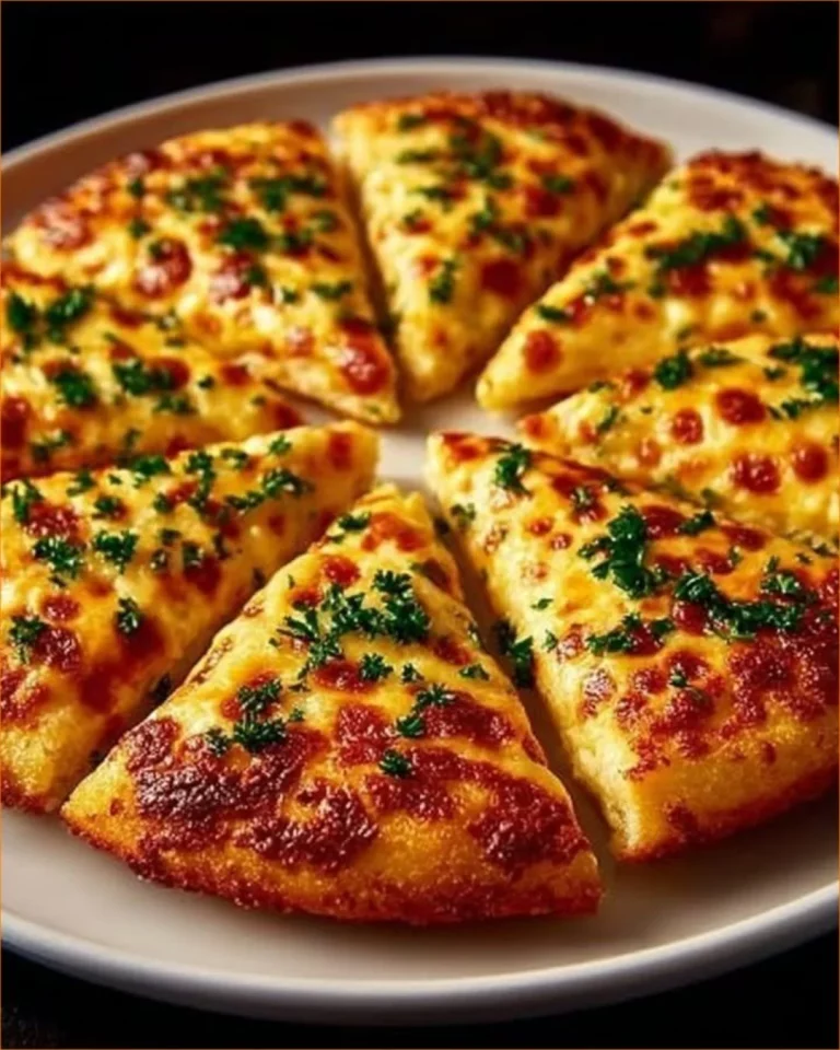 Fetta di Pizza di Patate su un piatto con ingredienti freschi