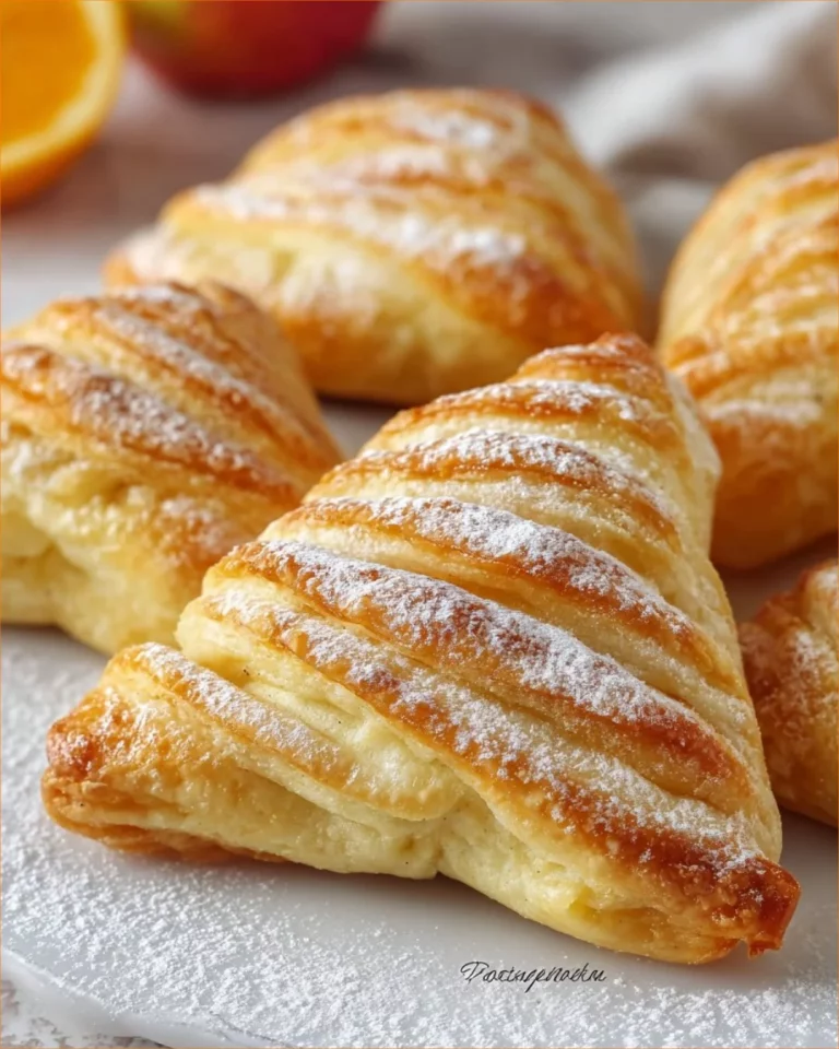 Sfogliatelle alle mele, dolce tradizionale italiano con ripieno di mele.