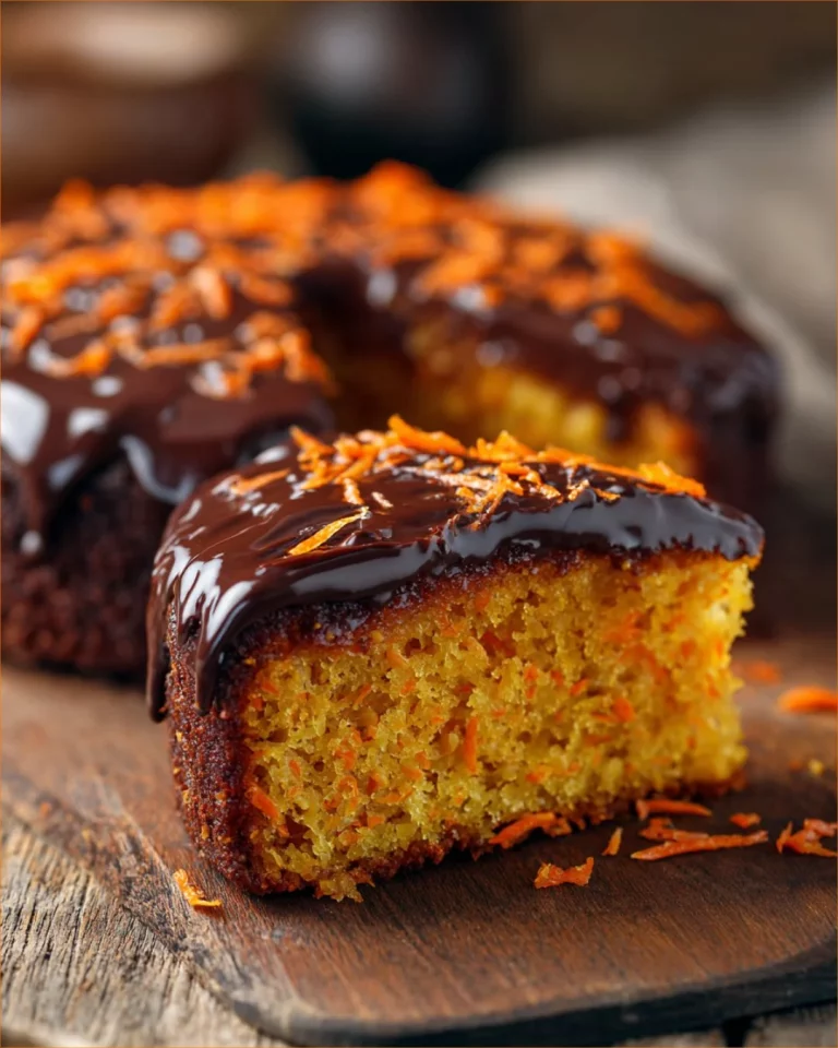 Torta di Carote e Mandorle decorata con mandorle tostate