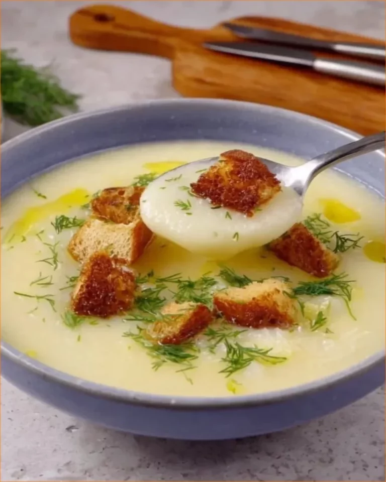 Piatto di Zuppa Cremosa servita in una ciotola elegante