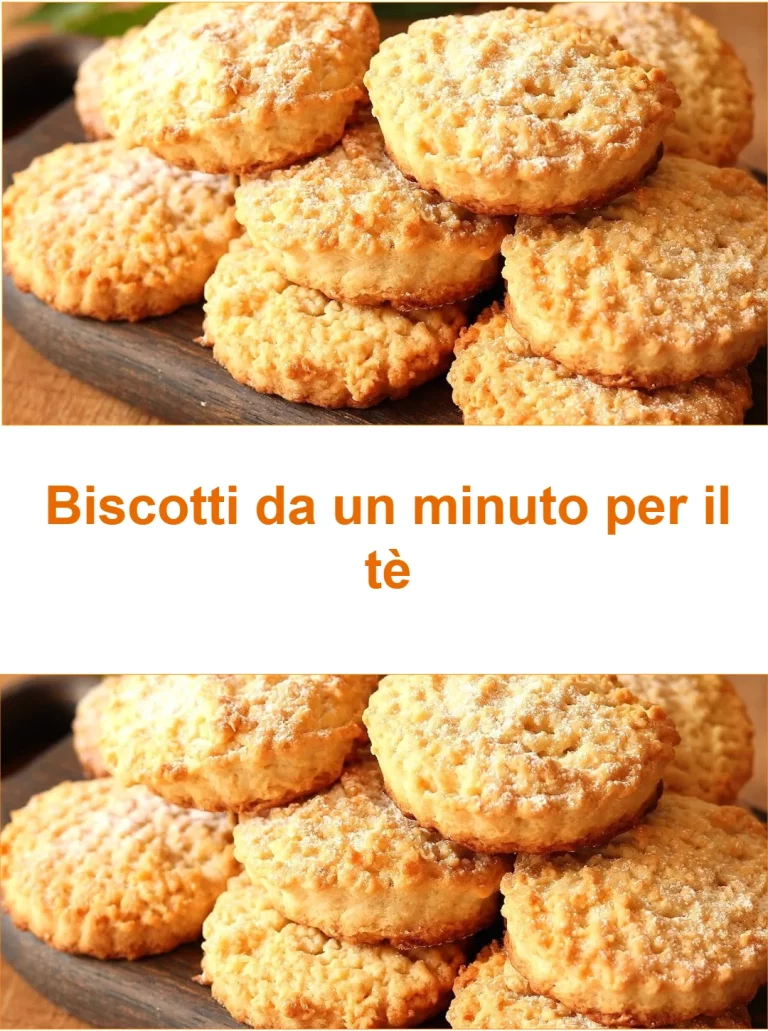 Biscotti da un minuto pronti per il tè