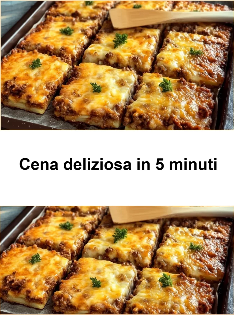 Piatto di cena deliziosa pronta in 5 minuti con ingredienti freschi.