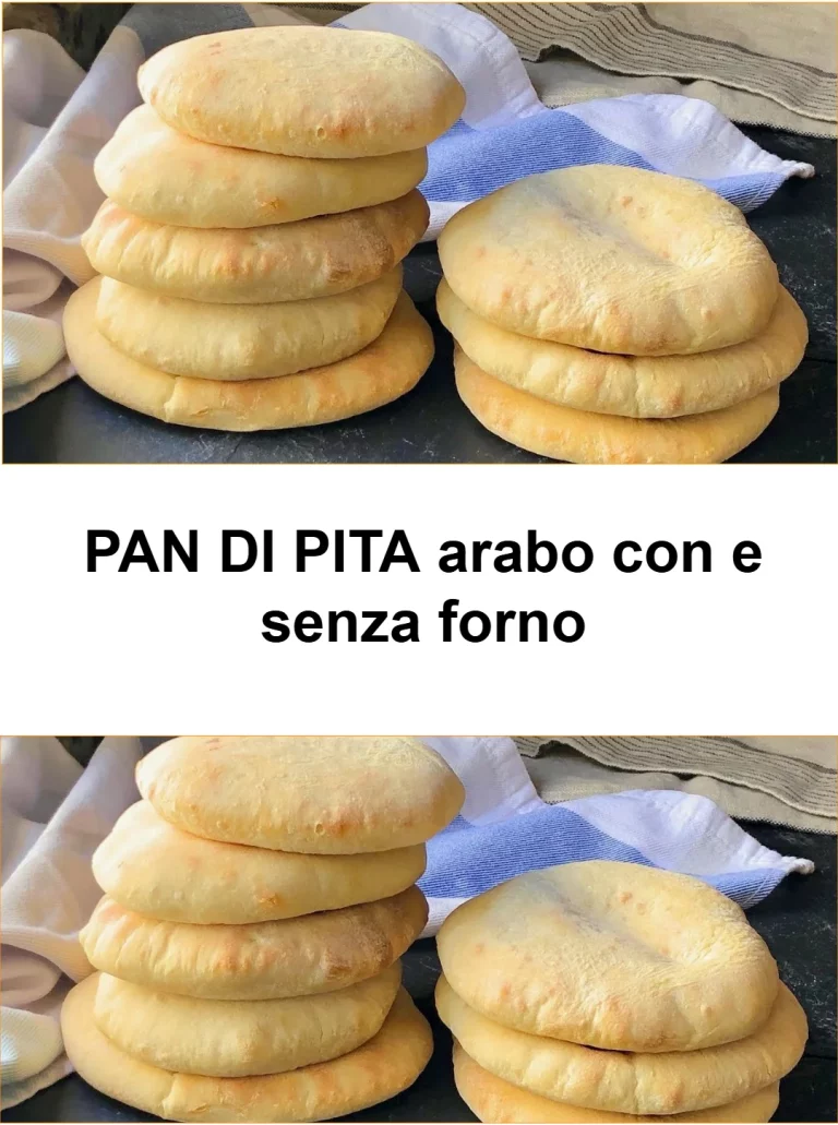 Pan di Pita arabo preparato senza forno e con forno, pronto per essere servito.