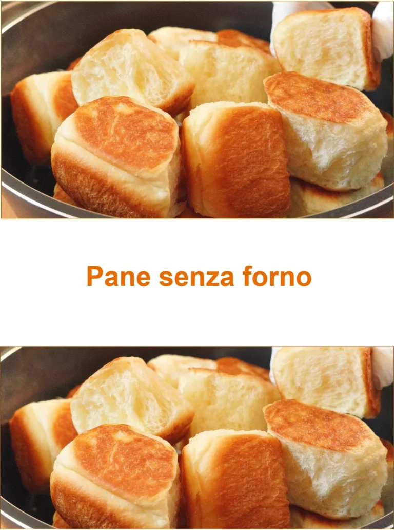 Pane senza forno fresco e soffice pronto da gustare.