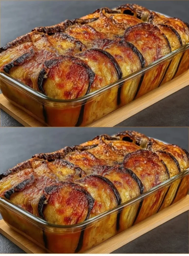 Delizioso Gratin di Melanzane con formaggio e spezie, piatto goloso e invitante.
