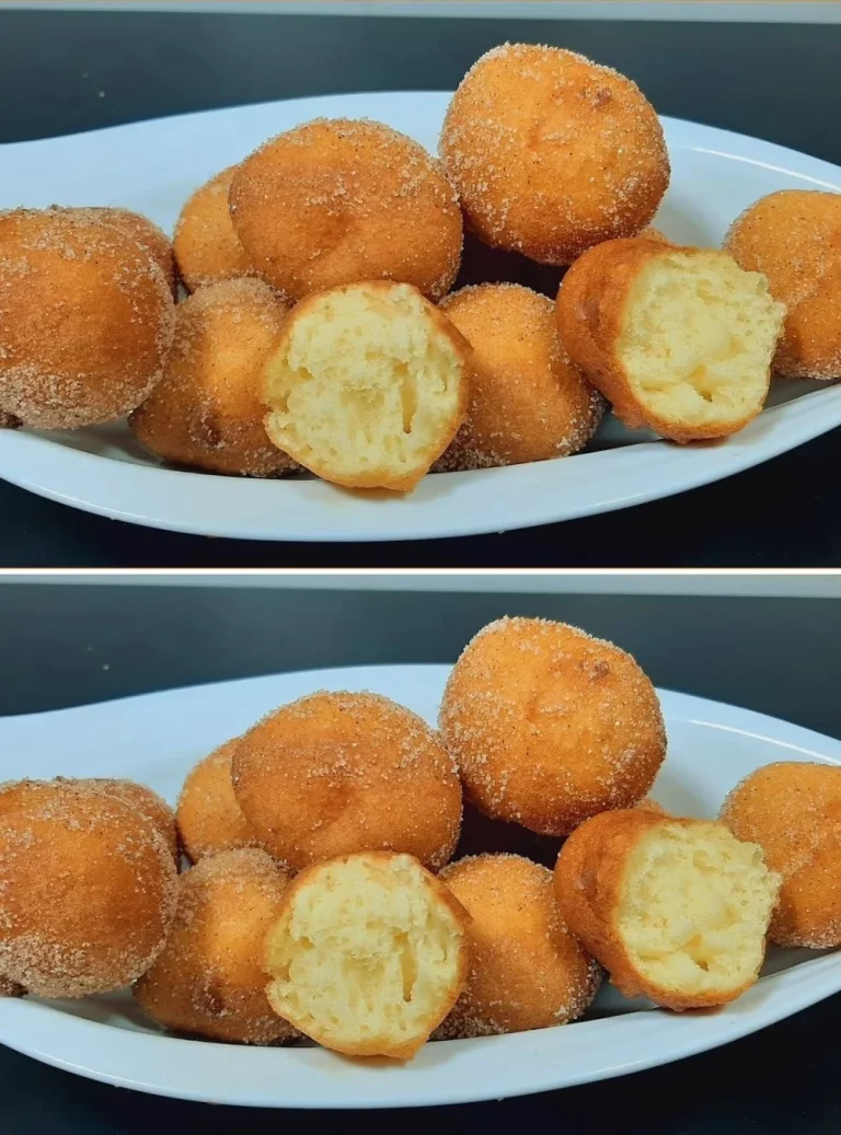 Frittelle di limone, dolci soffici e profumati, serviti su un piatto.