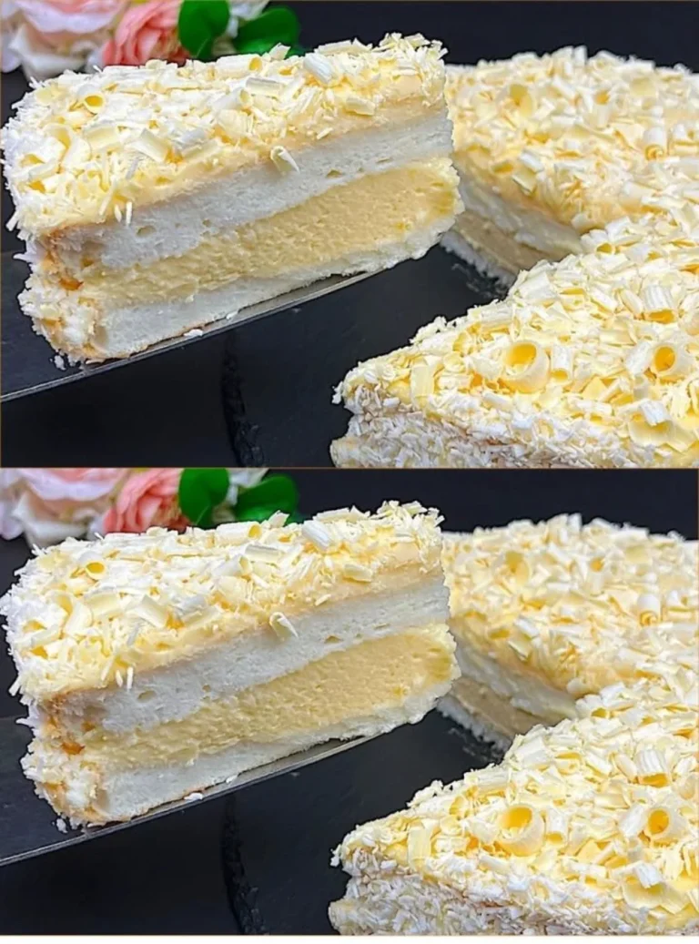 Torta Angelica dolce tradizionale italiano con farcitura di frutta secca