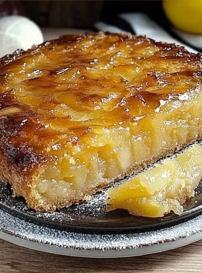 Torta di Mele e Limone appena sfornata, con fette di mela e scorza di limone