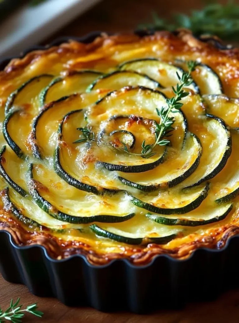 Torta di Zucchine appena sfornata, un dolce salato da servire con piacere.